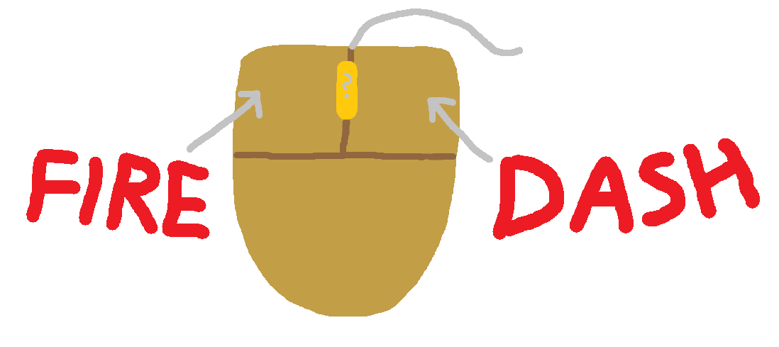 Press left mouse button to fire a bullet, and right mouse button to dash. Press the middle mouse button to say hi.